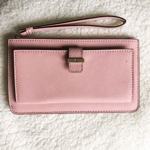 kate spade Pink Leather Wristlet